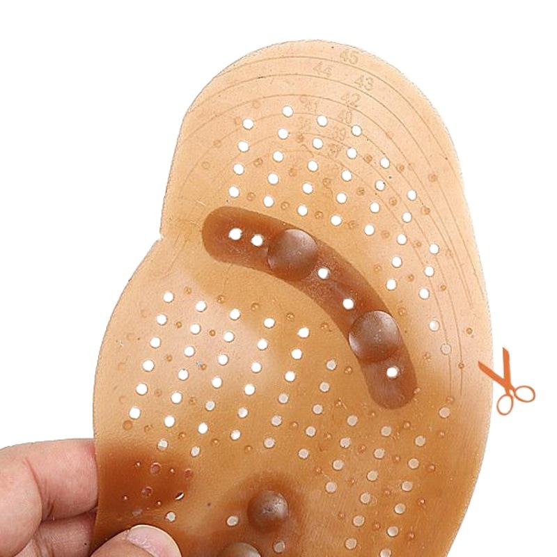 Brown Magnetic Therapy Insoles, 8 Magnet Massage Insoles, Breathable Insoles for Men and Women, Shock-Absorbing Casual Full Cushions