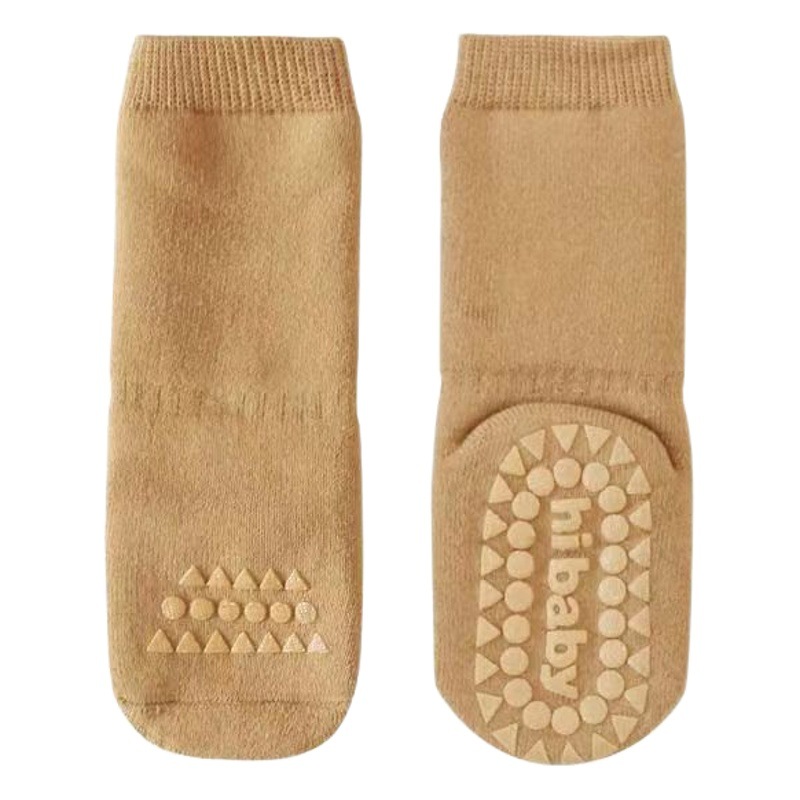 New newborn baby socks cotton autumn and winter thickened warm Terry baby non-slip toddler floor shoe cover socks