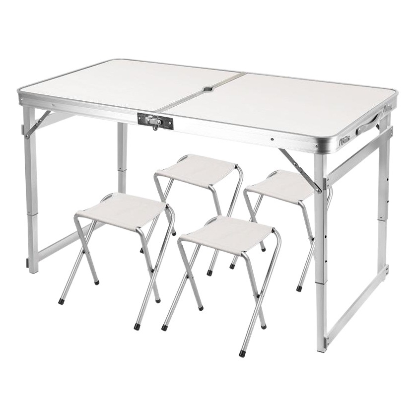 Picture of Outdoor Folding Table Aluminum Alloy Folding Table and Chair Portable Stall Table Foldable Table Exhibition Promotion Picnic Table