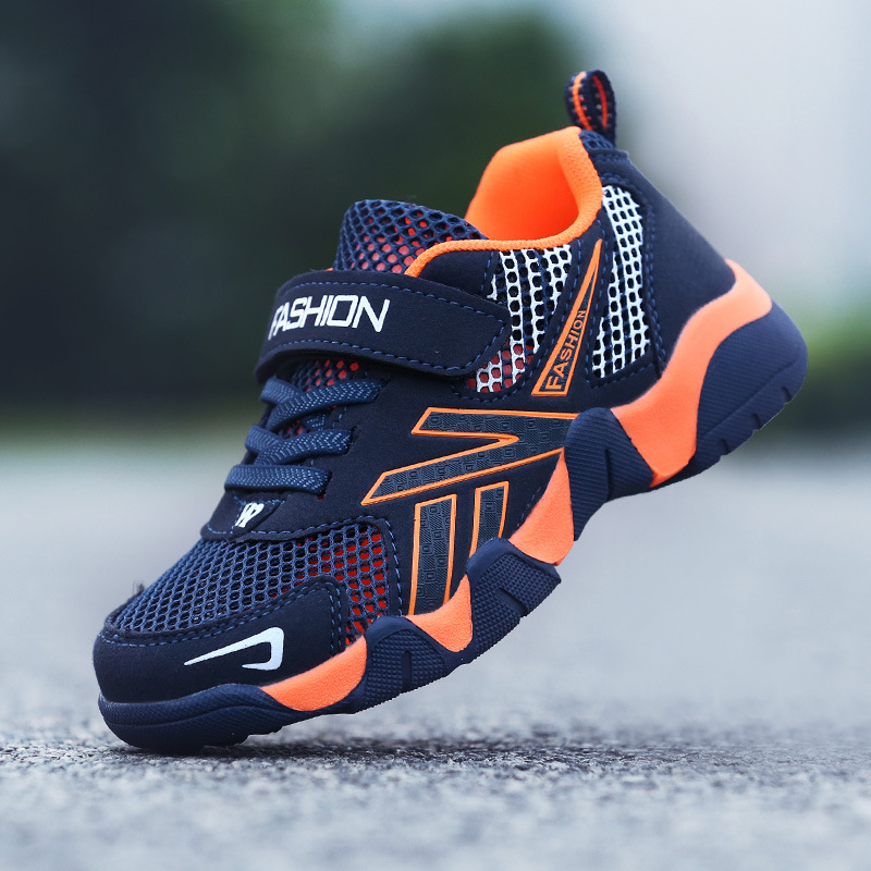 1712 Boys and Girls Spring and Summer Kidsren's Shoes Low-Top Casual Running Travel Shoes Single Mesh Cut Out Breathable Kidsren's Sports Shoes