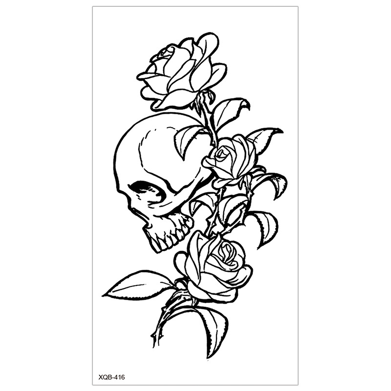 Picture of New Half Arm Tattoo Stickers Cross-border Amazon Hot Selling Set Dark European and American Realistic Waterproof Tattoo Stickers Wholesale