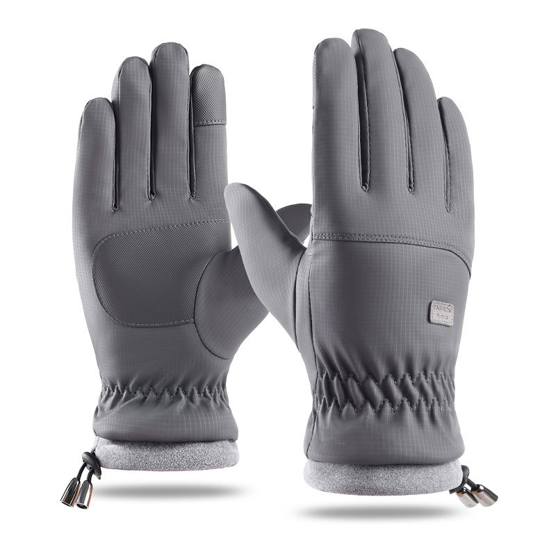 Picture of Ski Gloves, Winter Men's Windproof, Waterproof, Velvet and Thickened Gloves, Sports Cycling Touch Screen Warm Gloves