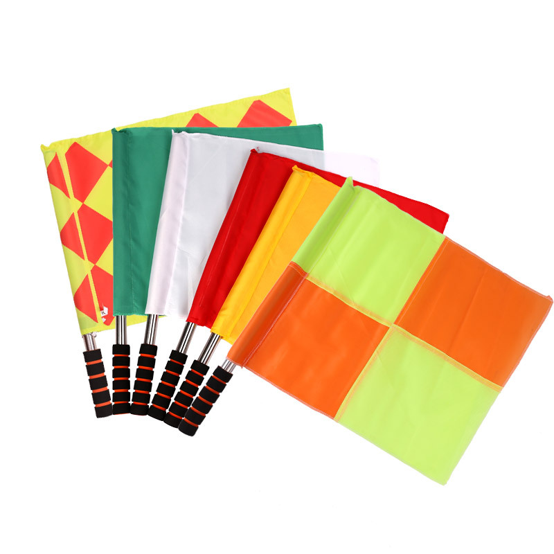 Picture of Sports Event Referee Command Flag High Density Polyester Training Patrol Flag Track and Field Competition Group Purchase Equipment
