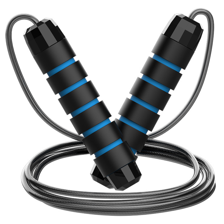 Picture of Steel wire rope skipping wholesale fitness exercise weight-bearing training rope skipping primary and secondary school students high school entrance examination racing rope skipping sporting goods
