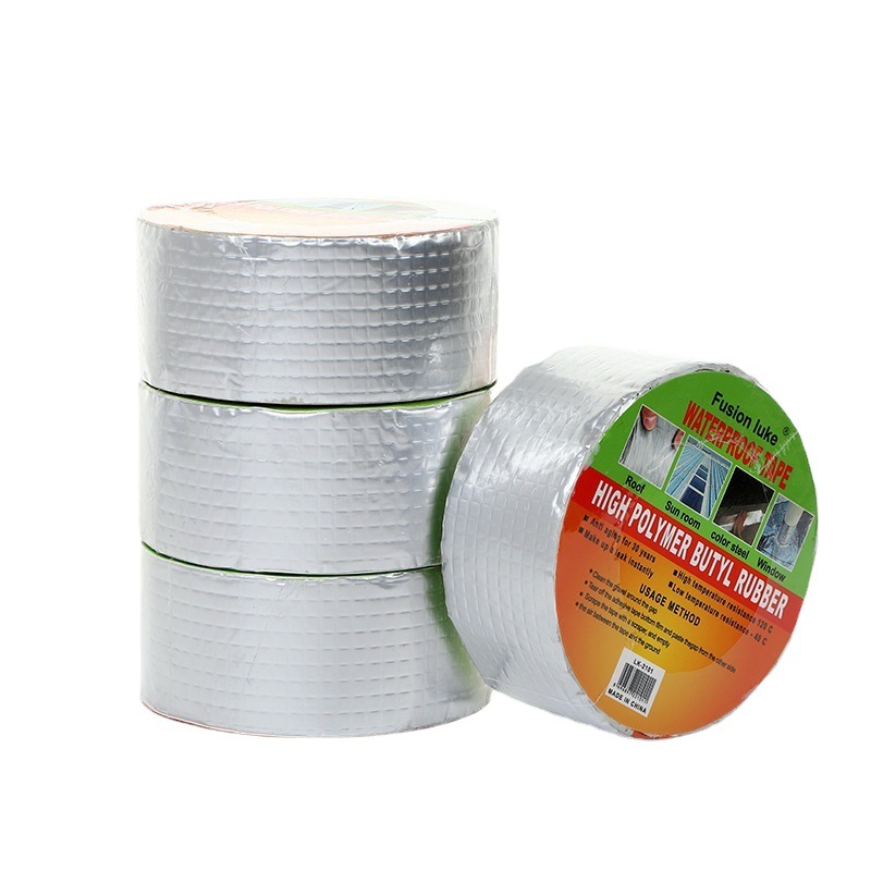 Butyl Tape Roof Balcony Waterproof Leak Repair Self-Adhesive Aluminum Foil Waterproof Tape Pipe Leakage Butyl Tape