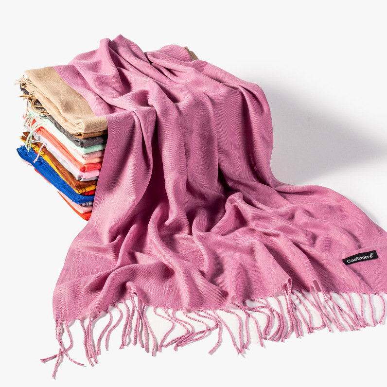 Picture of Imitation Cashmere Scarf for Women in Autumn and Winter, Warm Outer Wear, Japanese and Korean Sweet Gift, Fashionable Shawl, Factory Direct Sales, Cashmere Texture