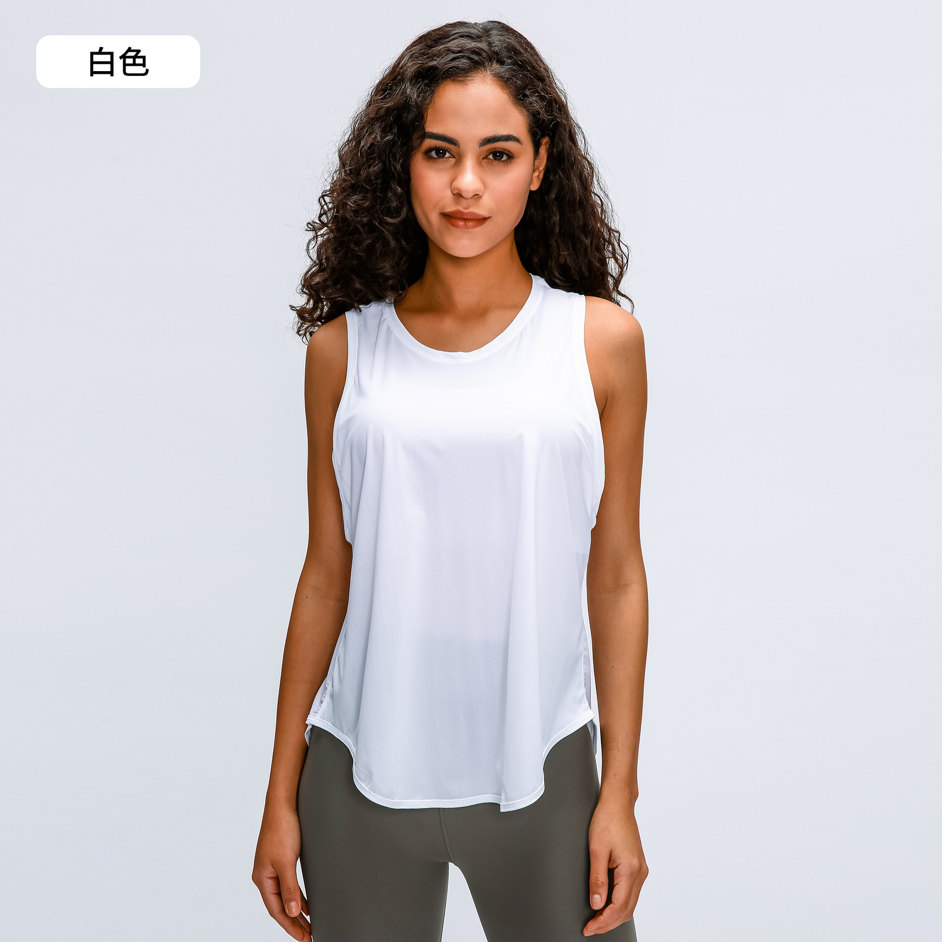 Picture of Spring and Summer New Yoga Vest T-shirt Women's Fitness Sleeveless Blouse Quick-drying Loose Yoga Top S2023