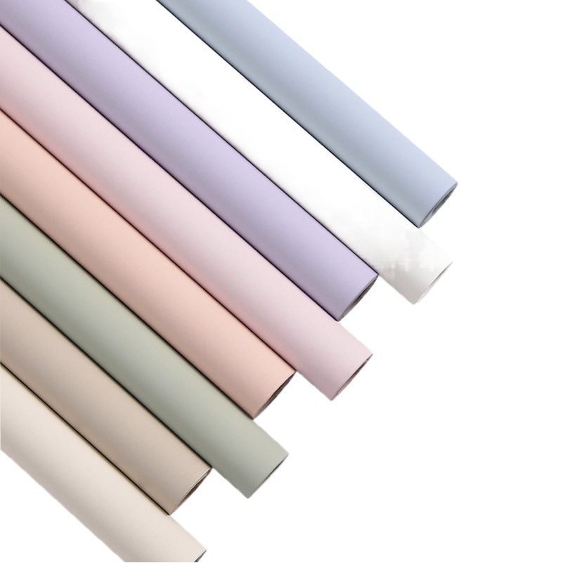 Fufeng paper bouquet flower roll wrapping paper two-color tear-resistant waterproof Kraft paper floral packaging materials wholesale