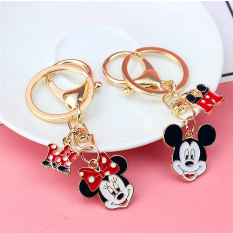 Cute cartoon animation protagonist mouse keychain bag pendant Mickey send girlfriends couple accessories