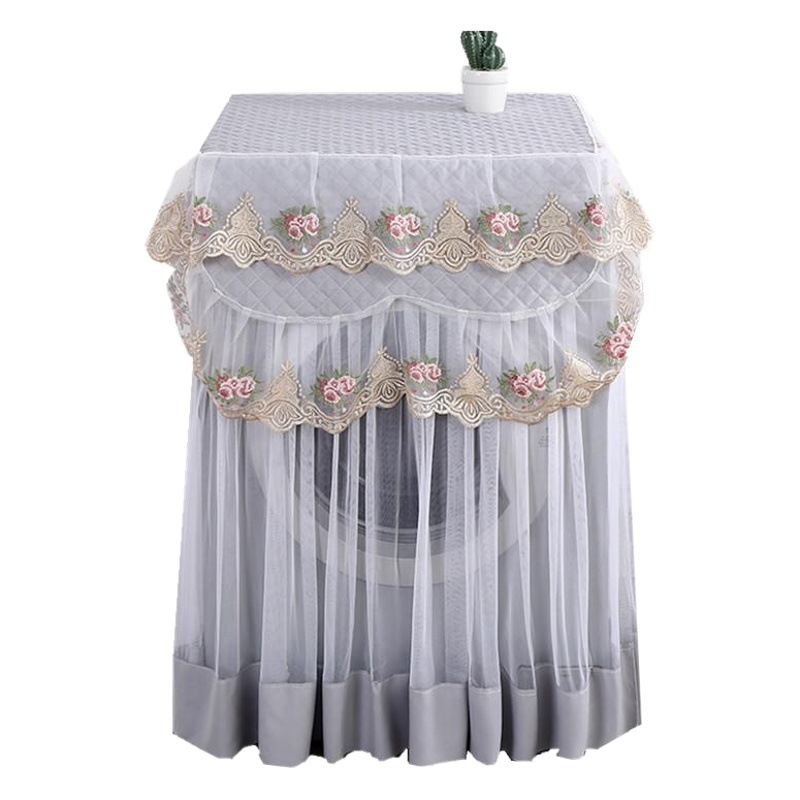 Hot Selling Wholesale Haier Fully Automatic Drum Pulsator Washing Machine Cover Lace Fabric Dust Cover Towel Sun Protection