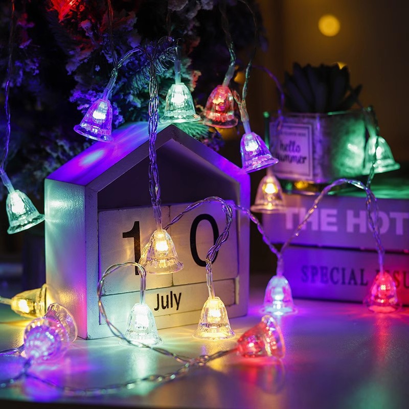 Picture of Solar LED string lights, outdoor camping tent atmosphere lights, night market stall lights, room decoration spherical star lights