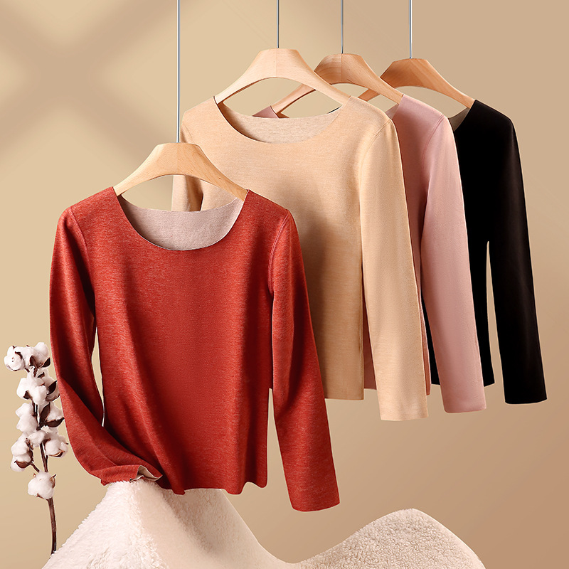 Picture of TikTok New Cashmere Silk Thermal Underwear suit Women's Autumn Clothes and Pants High Quality Niche Thickened All-match
