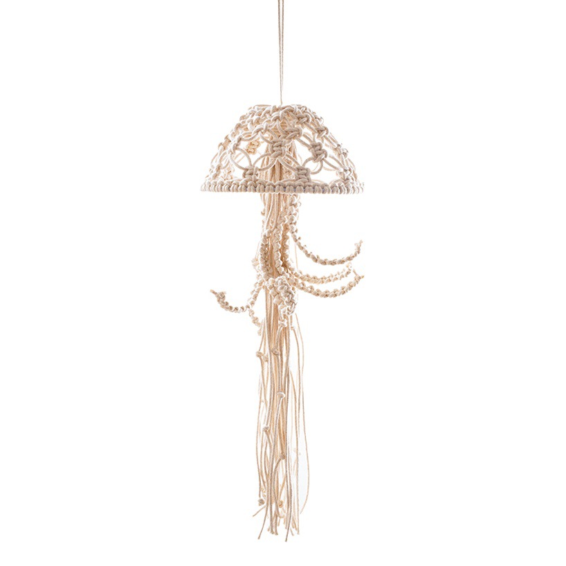 Nordic style handmade cotton rope woven ornaments creative jellyfish shape children's room bedroom air ornaments cross-border