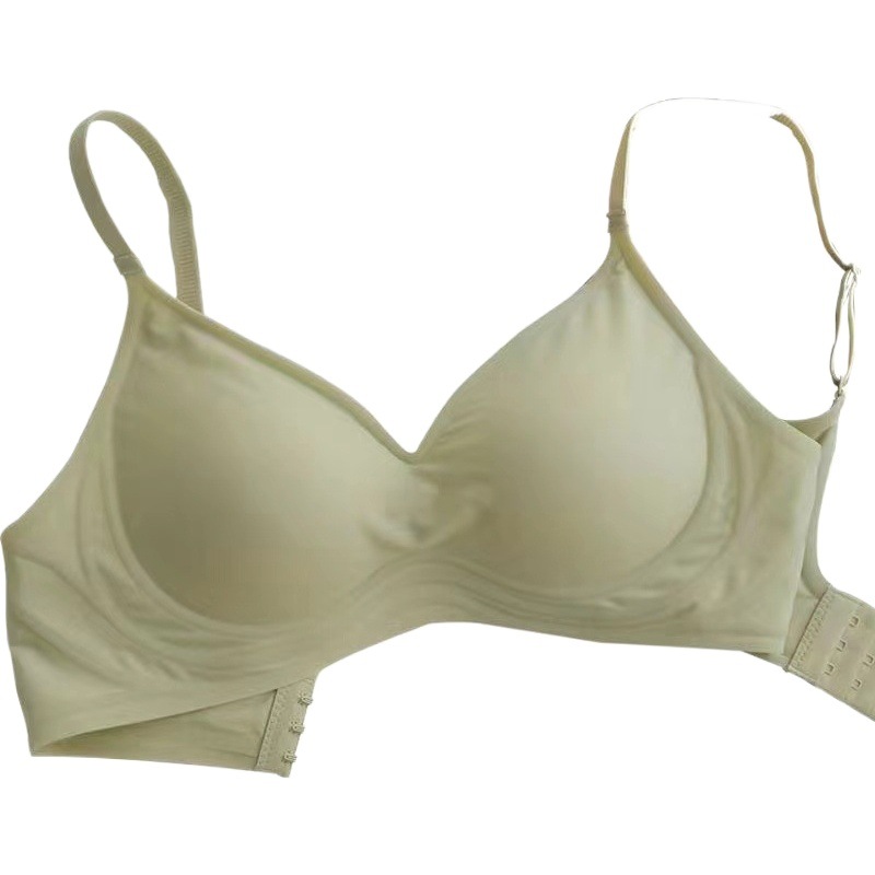 Comfortable seamless wireless underwear women push up big chest and show small breast collection 3D soft support sleep bra thin