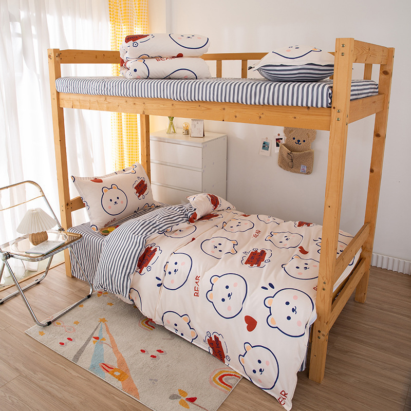 Picture of Bedding Set for Student Dormitory, Single-Person Quilt, Complete Six-Piece or Eight-Piece Set, Double-Person Warm Quilt Core, Full Mattress Set