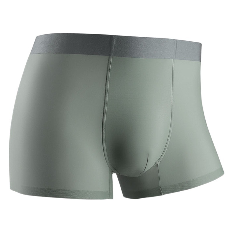 Men's ice silk underwear men's seamless summer thin boxer pants comfortable breathable boxer shorts sexy short pants head