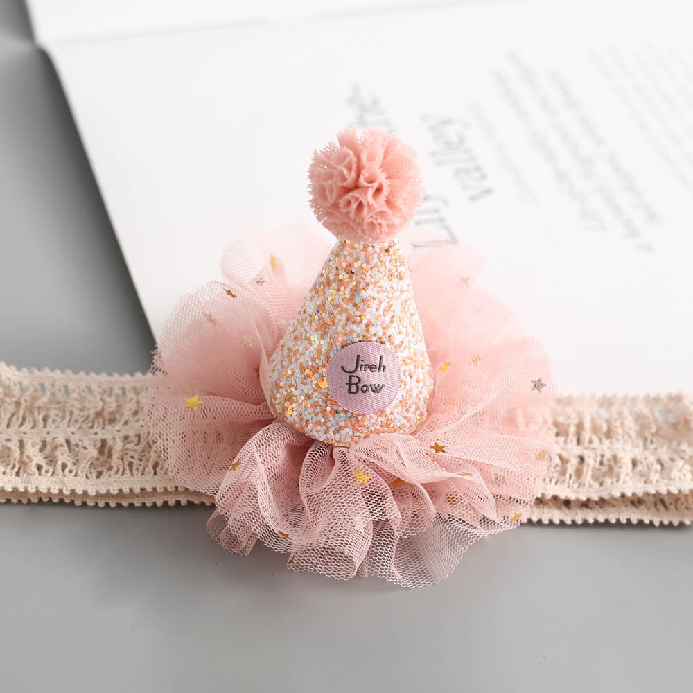 Picture of Korean Style Cute Baby Crown Small Hat Hair Band Baby Newborn Simple Centenarian Banquet Headwear