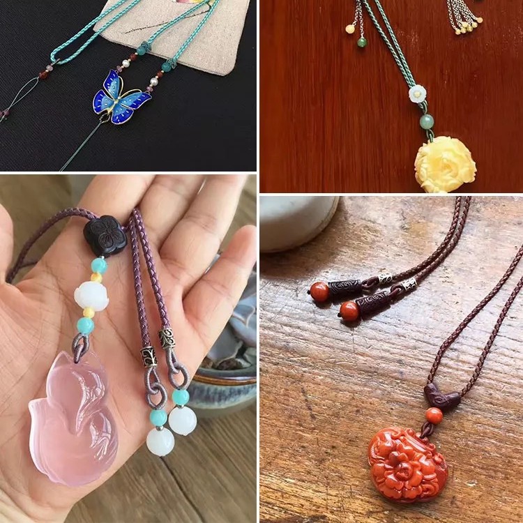 Picture of Taiwan line 3mm wear-resistant twist dragon pattern rope hand woven diy jade beeswax necklace rope hand rope wire
