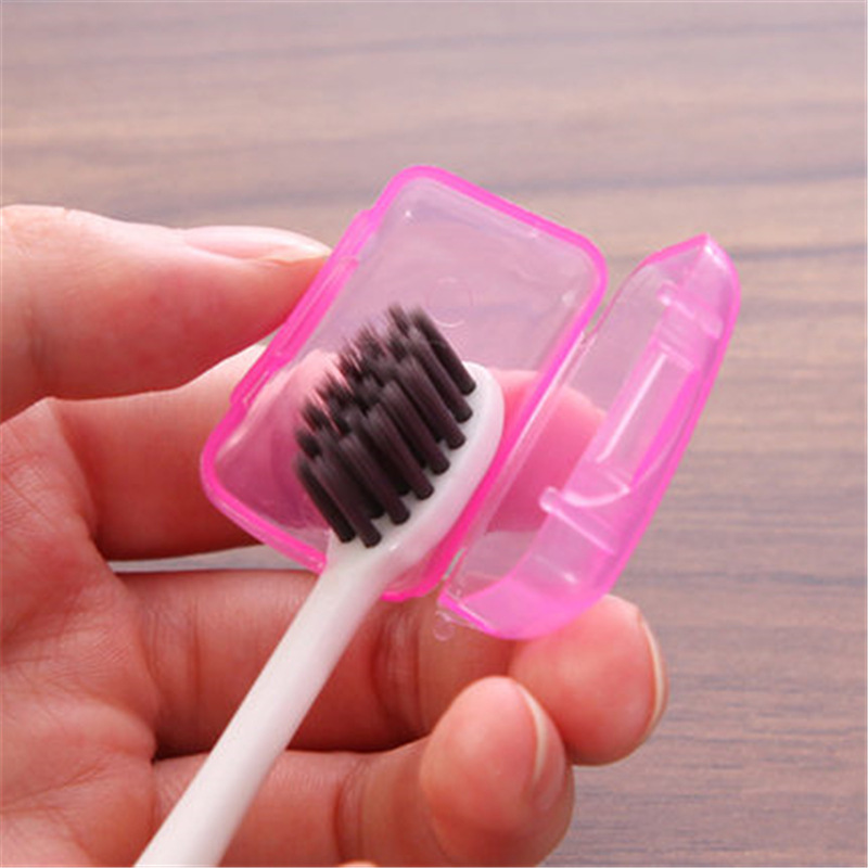 Picture of Travel Toothbrush Head Protective Cover Protective Cover Head Cover Portable Outdoor Travel Toothbrush Protective Box Toothbrush Bucket Toothware Box