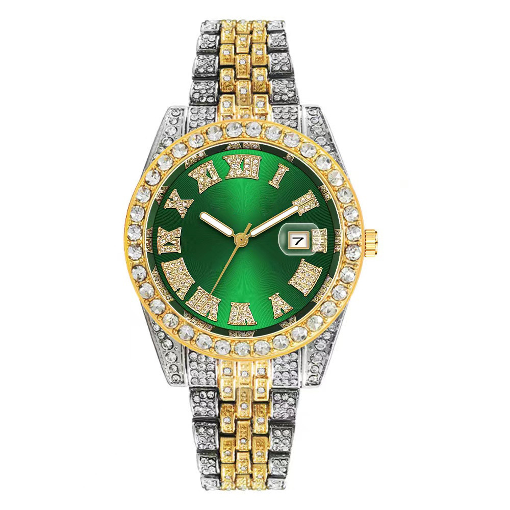 Picture of Cross-Border Hot New Product Full Diamond Roman Scale Calendar Fashion Women's Watch Women's Watch Quartz Watch Manufacturer Ready Stock