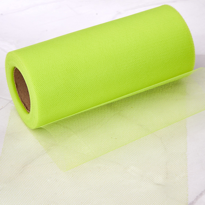 Picture of Wedding party decoration American mesh roll tutu skirt birthday table skirt tulle yarn wedding decoration 15cm * 25 yards