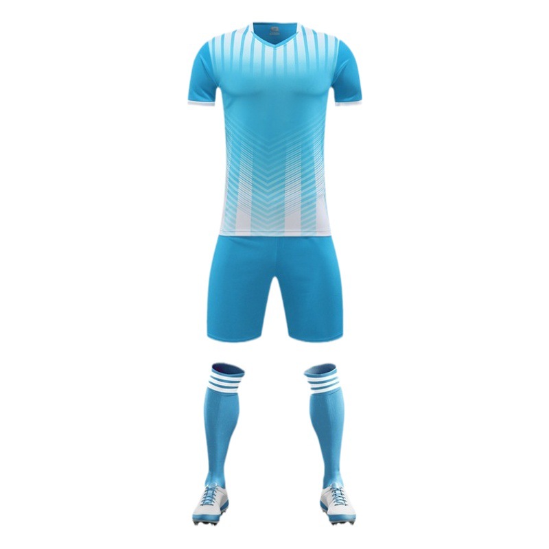 Adult Short-sleeved suit Breathable Outdoor Fitness Clothing Team Competition Football Clothing Cross-border Training Clothing Sports Jersey