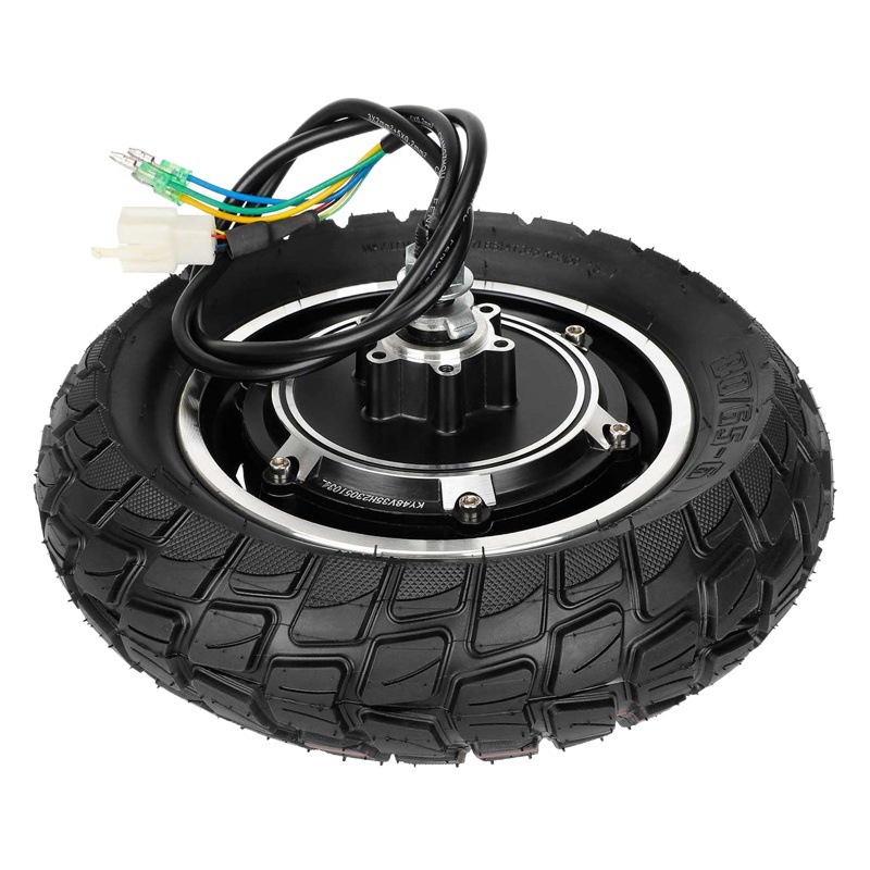 10-inch motor folding electric scooter wheel hub with pneumatic tire KUGOOM4 electric scooter 48V500W motor