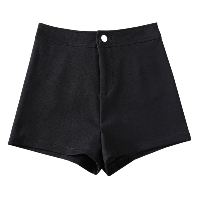 American Spice Girls fleece-lined Thickened Warm Casual Pants Women's Wear 2025 New Autumn and Winter High Waist Slimming Short Pants