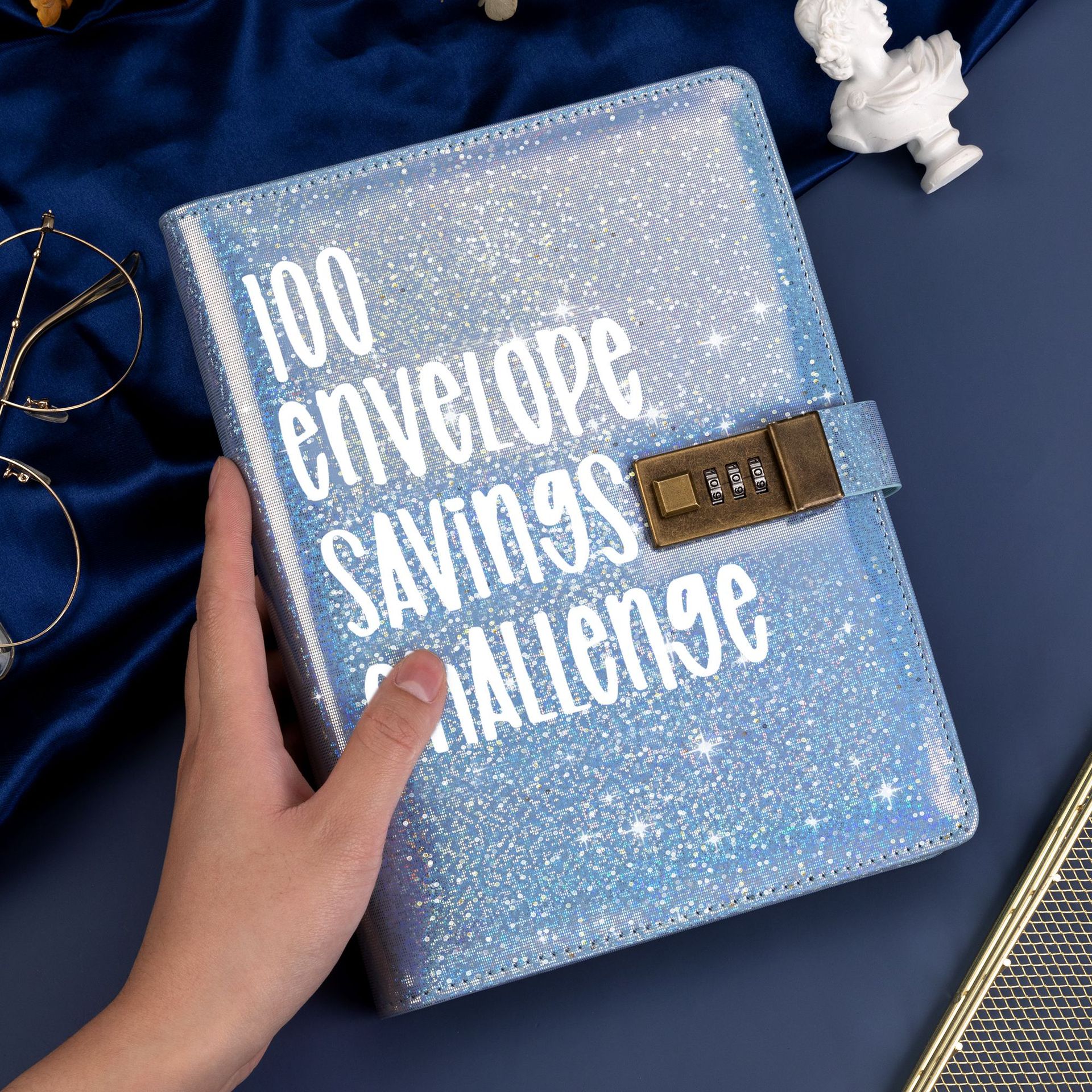Picture of 100EnvelopeChallenge magic color macaron loose-leaf couple envelope challenge saving money book