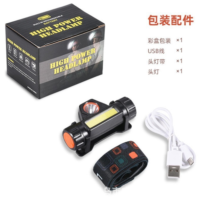 Picture of Cross-Border Led Headlight, Outdoor Rechargeable Headlight, Strong Light Flashlight, Magnet Night Fishing Light, Outdoor High-Brightness Lighting
