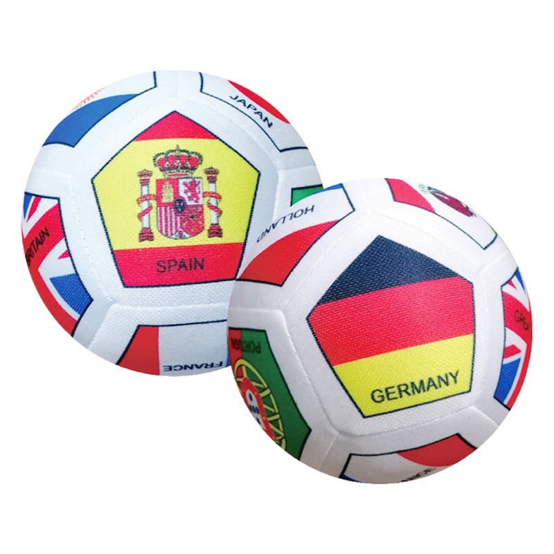 World Cup universal flag ball kindergarten baby baby cognitive rattle hand-held mute ball toy invoicing guest version