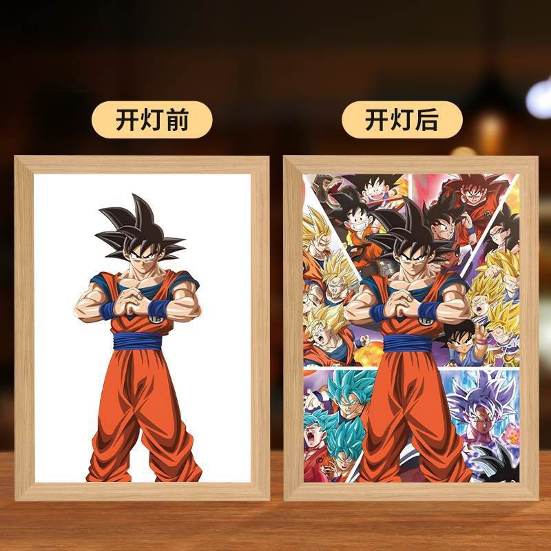 Picture of Carefully Selected Dragon Ball Carrot Goku Lighting Painting Vegeta Super Saiyan Creative Atmosphere Light Ornaments