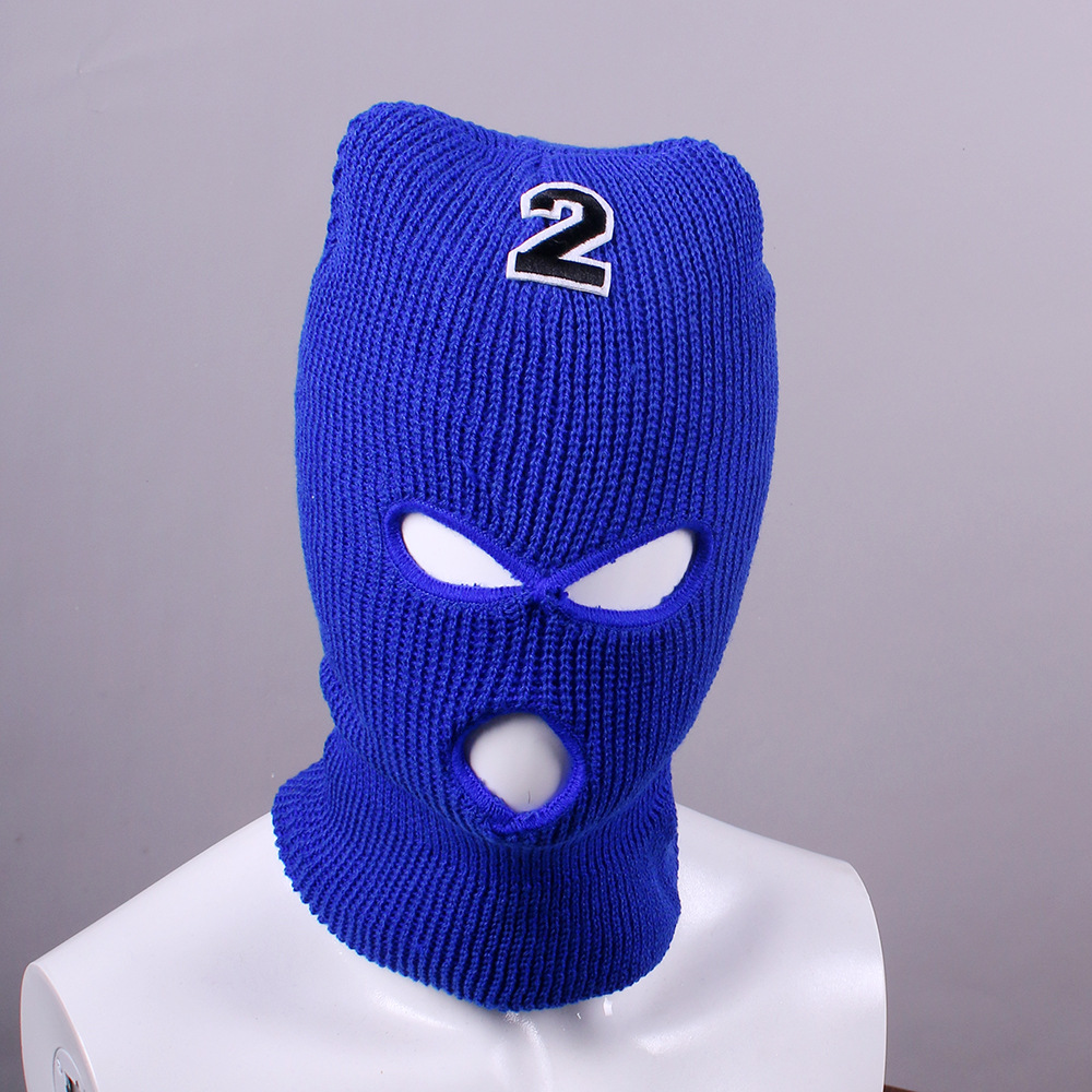 Picture of Blue file peripheral cos bandit head cover sand Wolf white bird Travel star field blue file cos props