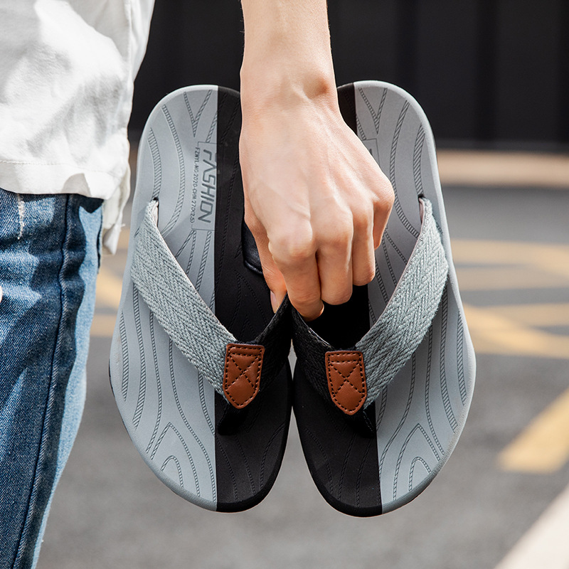 Picture of Cross-border New EVA Soft-soled Lightweight Flip-flops Fashion Trendy Outer Wear Men's Flip-flops Casual Beach Shoes