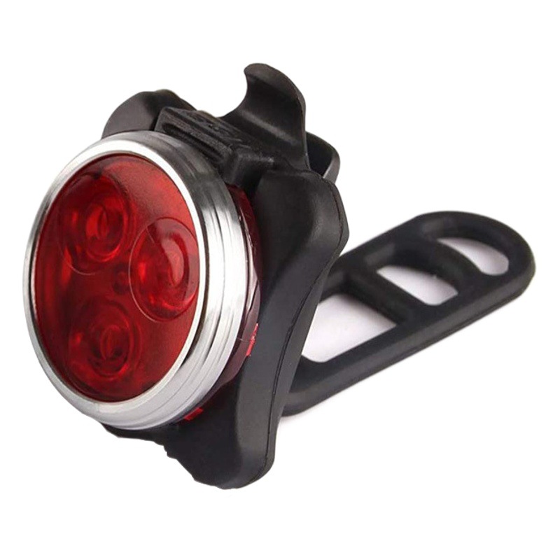 Bike light set cross-border mountain bike 3LED warning tail highlight USB rechargeable headlight riding equipment