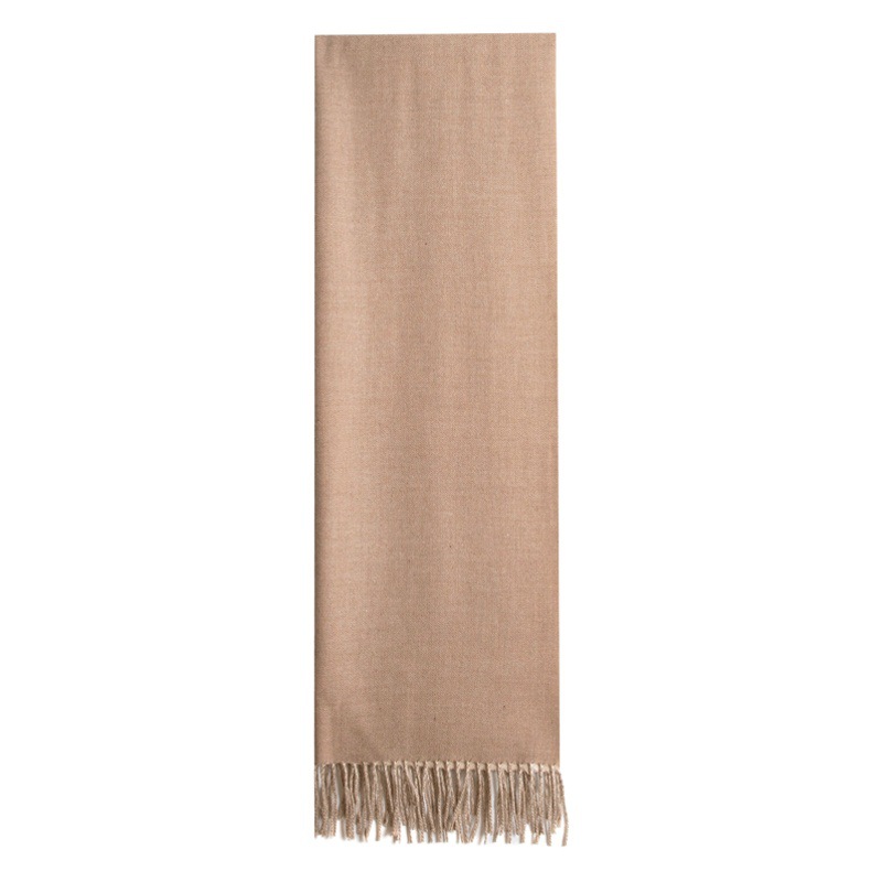 Autumn and Winter New Light Luxury ~ Coat Companion Double-sided Solid Color Scarf Women's European and American Style Cashmere Warm Shawl Scarf