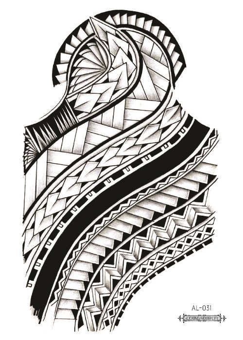 Picture of Cross-border New Waterproof Chest Tattoo Sticker Original Big Figure Sexy Flower Arm Tattoo Sticker Disposable Tattoo Sticker