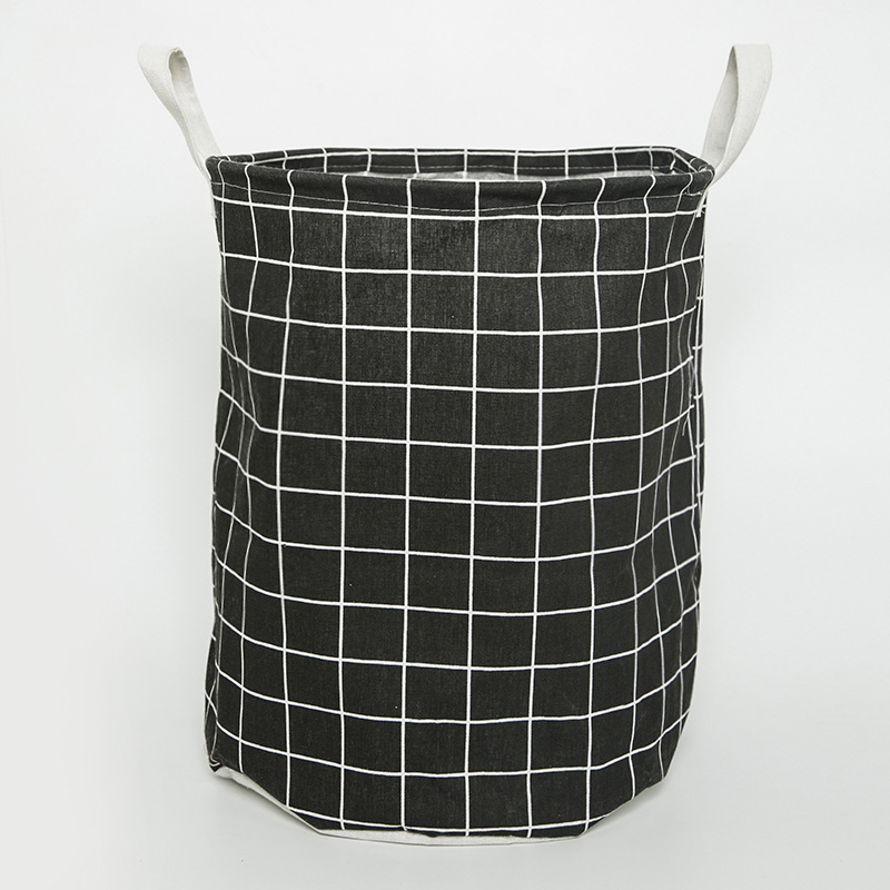 Picture of Nordic style simple laundry basket fabric storage basket home laundry basket dirty clothes storage basket bathroom laundry basket
