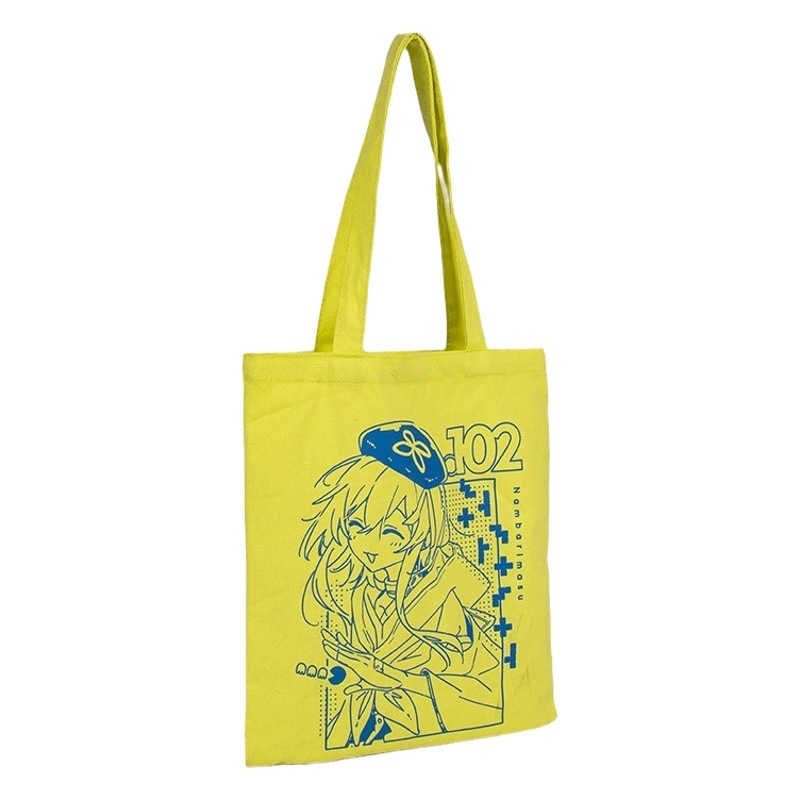 Canvas Bags Customized with Printed Anime Patterns and Logos, Shoulder Tote Bags, Cotton Canvas Bags, Wholesale Eco-Friendly Canvas Bags
