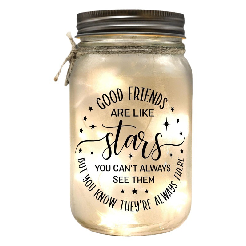 Shenzhen in stock Mason Jar Lights Gifts for Friend Mason Jar night light friendship gift