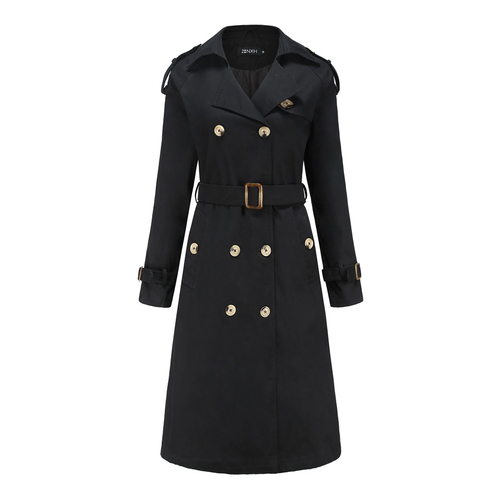 Picture of Windbreaker Coat Women's Mid-length Spring and Autumn Women's All-match Design Sense Tight Waist Slimming Suit Long Jacket High Sense