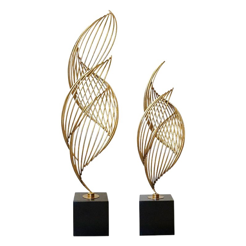 Creative TV Cabinet Decoration Modern Living Room Entrance Wine Cabinet Metallic Artwork Home Decorations Light Luxury Decoration