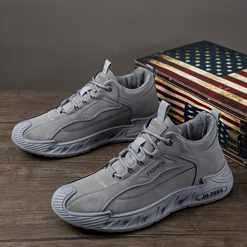 Men's Shoes Spring Construction Site Work Non-Slip Wear-Resistant Labor Protection Shoes Men's Casual Sports Lightweight Soft Sole Work Shoes