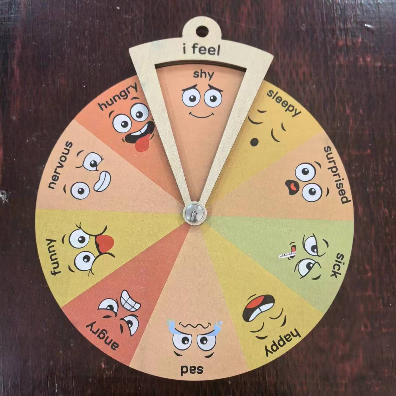 Picture of Cross-border new Montessori toys expression emotion management gifts home decorations wooden crafts toys