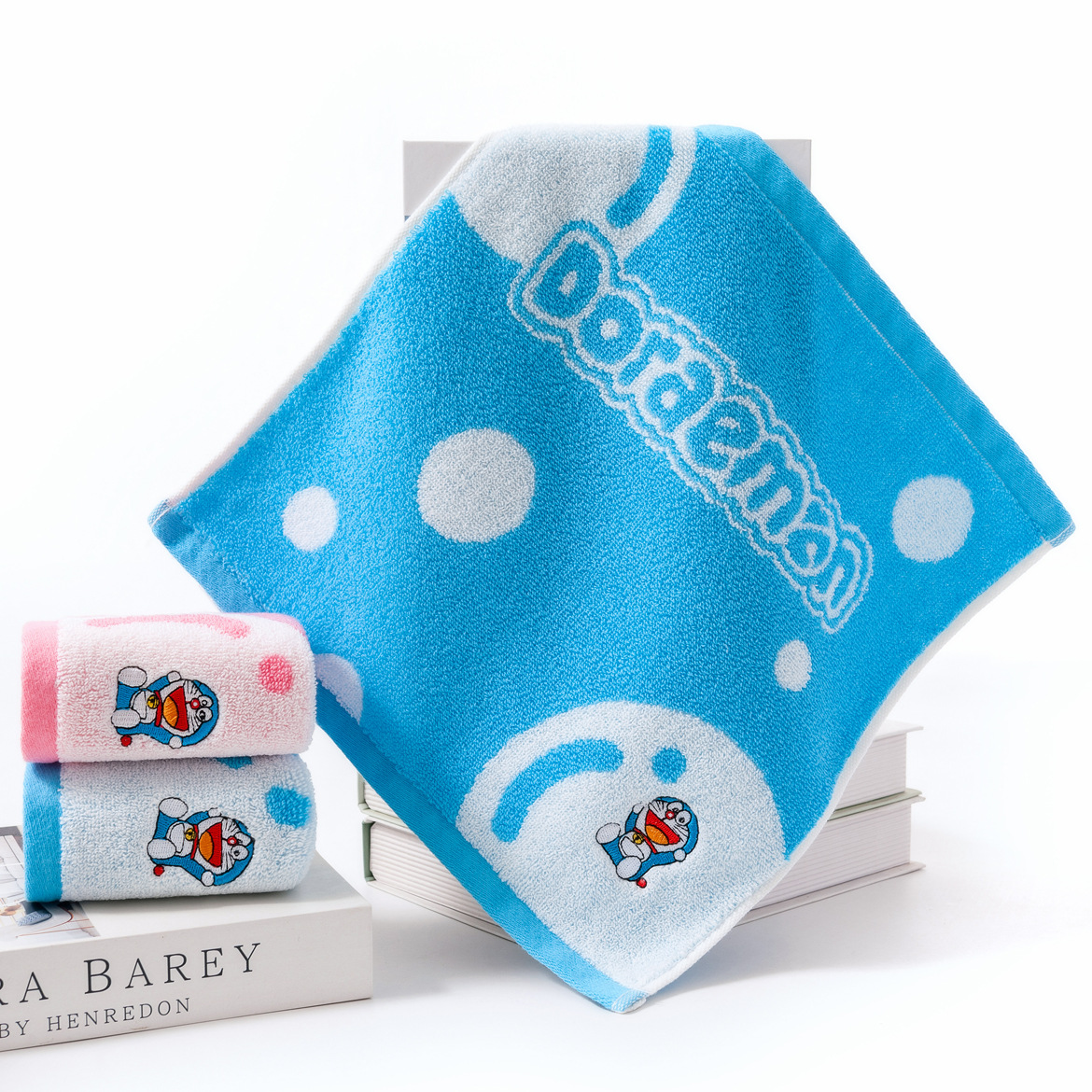 Picture of Doraemon Pure Cotton Towel Bath Towel Soft Absorbent Thickeneded 100 Cotton Towel Type a Maternal and Infant Grade Bath Towel Pure Cotton