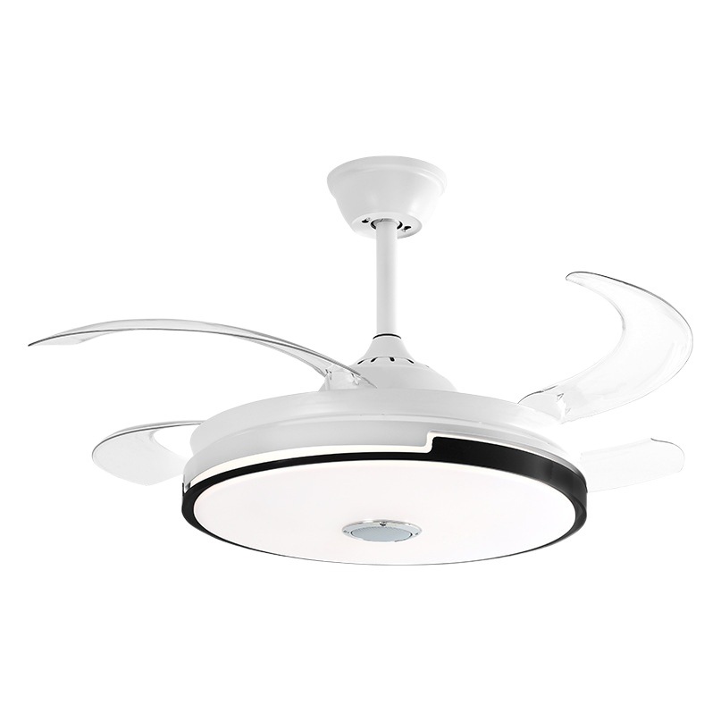 Invisible Fan Light Ceiling Fan Light for Living Room and Dining Room with Voice Control, Frequency Conversion, Tmall Genie Remote Control, and Dimmable Fan Chandelier