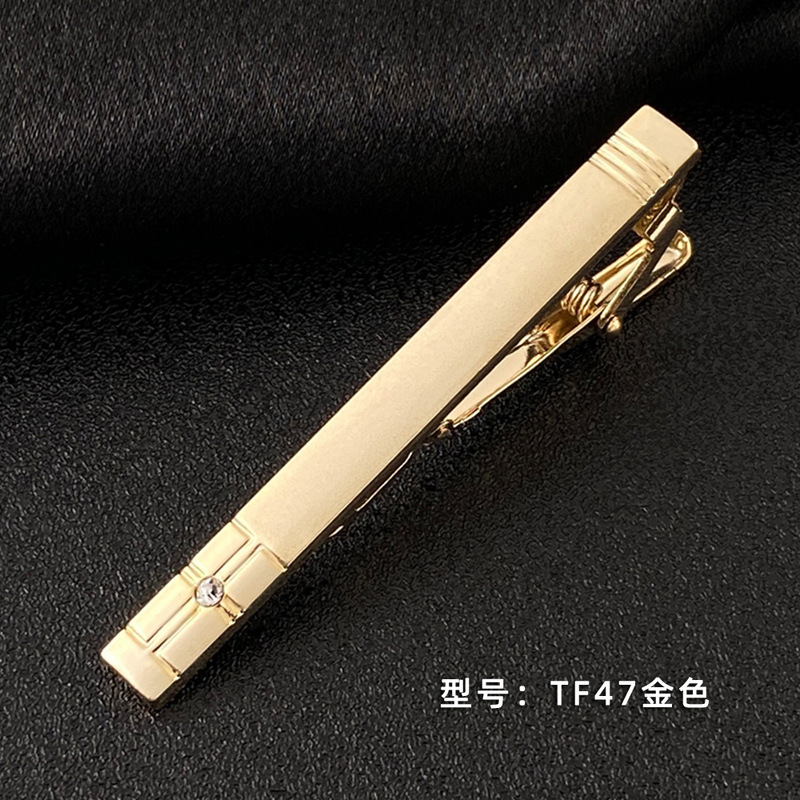 Picture of Men's Tie Clip Manufacturer Direct Sales Yiwu Cross-Border Business Metal Tie Clip Tieclips Bow Tie Business Style