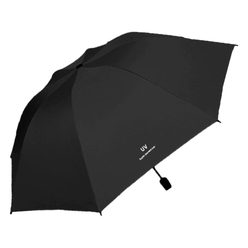 Full-automatic large UV three folding umbrella sun umbrella rain dual-use sun advertising umbrella custom logo wholesale