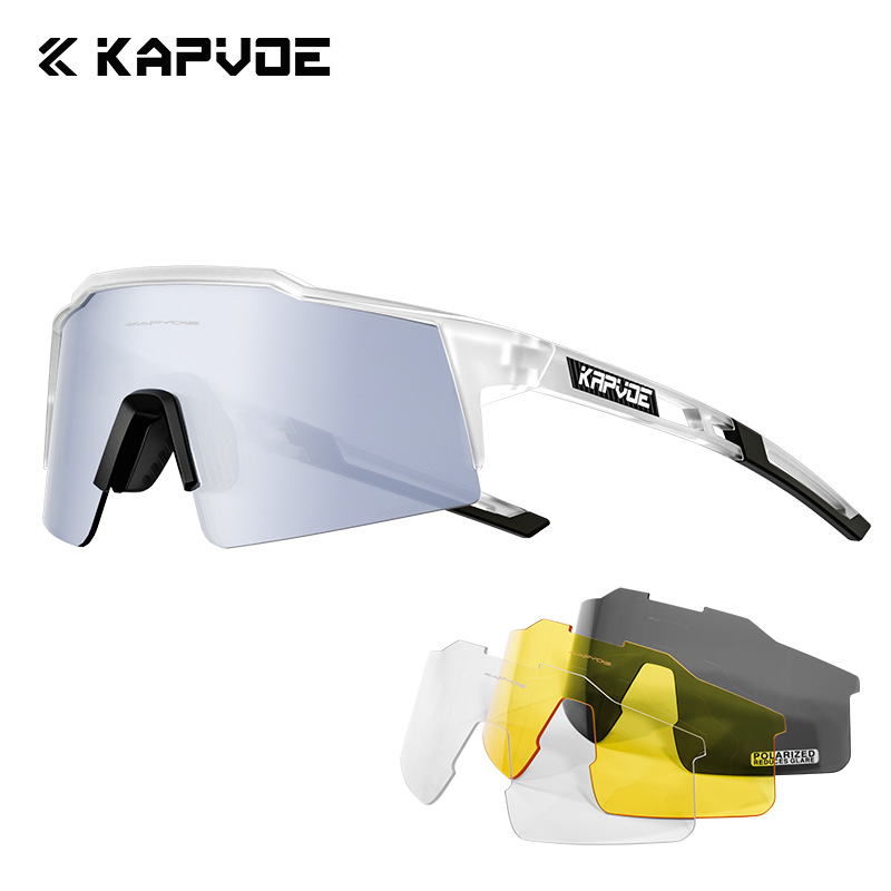 Picture of Kapvoe Cycling Glasses Four-Lens Set Bicycle Windproof Goggles Road Bike