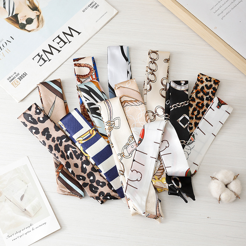 Picture of Gift Box Silk Scarf Straps, Narrow and Long Bags, Silk Scarf, Headband, Streamer Scarf with Decorative Small Silk Scarf Wholesale